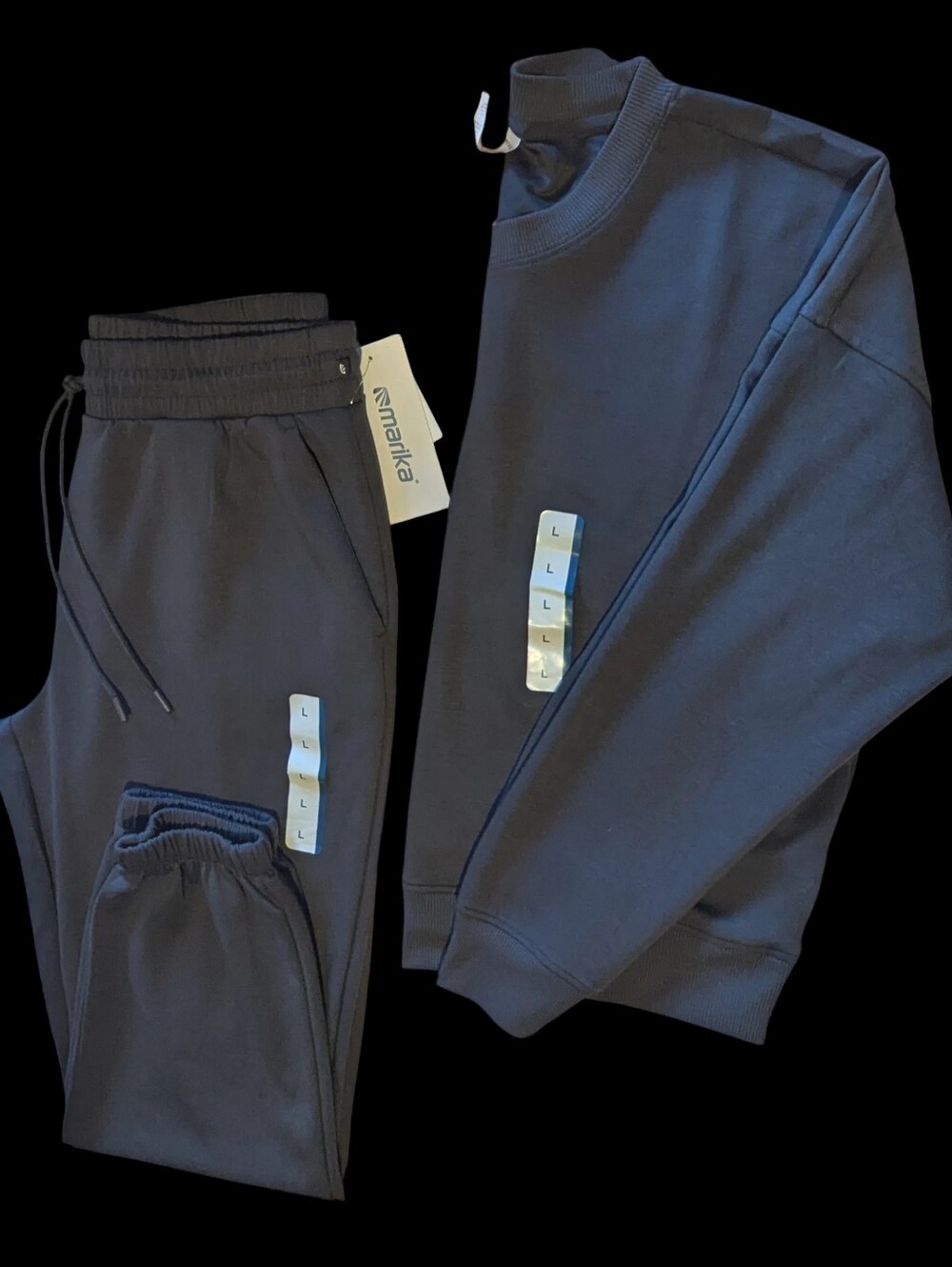Marika Abby Crewneck Sweatshirt & Joggers, Large